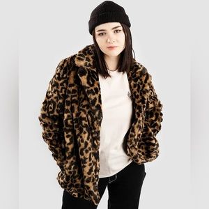 New Volcom Stonewild Faux Fur Jacket Coat